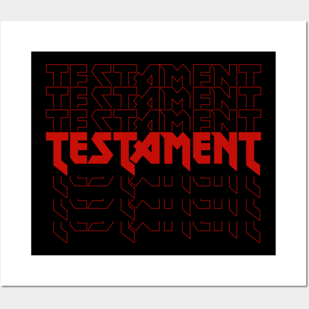 IRON TEXT || TESTAMENT Wall Art by LAVA-ROMA-NOVA